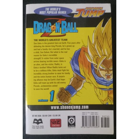 Dragon Ball Z Vol 1 by Akira Toriyama – Viz Mar 2003 Manga PB VG+ - Picture 2 of 2